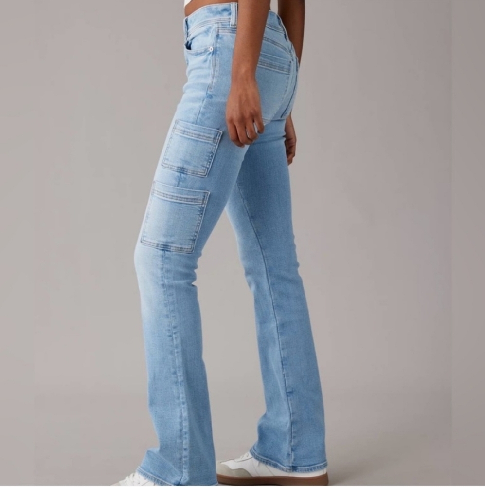 American Eagle Kick Boot Cargo Jean - Picture 3 of 6